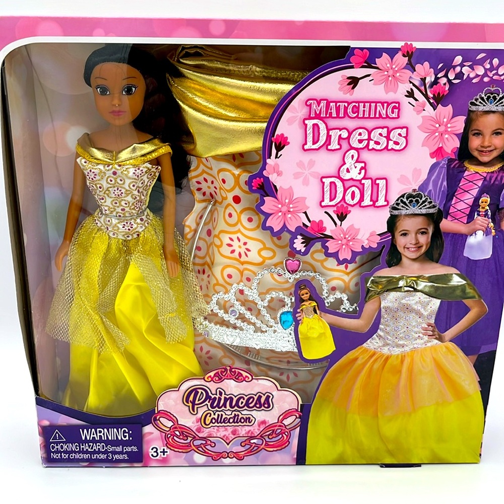Smart Talent 11.5" Ethnic Princess Doll with Matching Costume - Yellow 3+